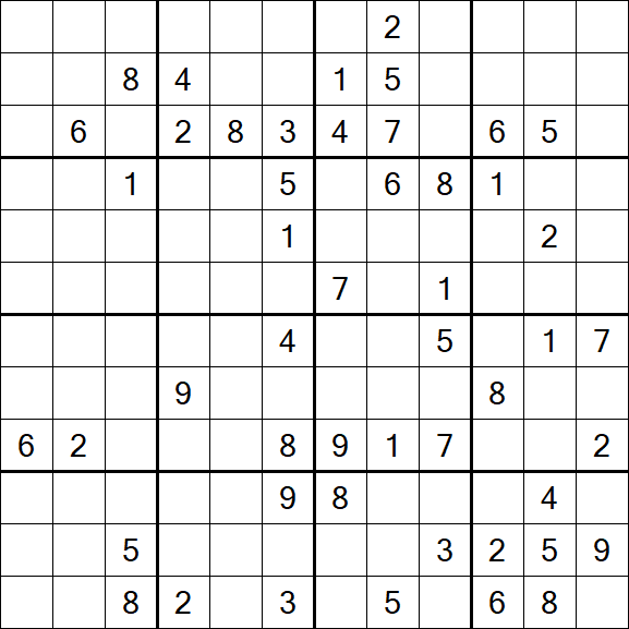 Butterfly Sudoku - Difficile