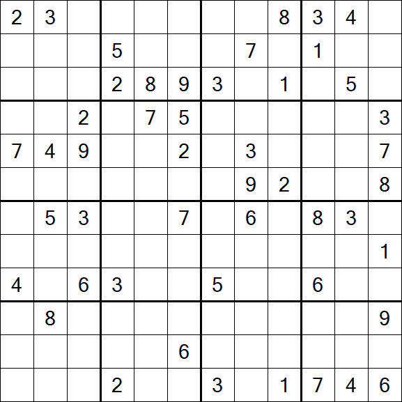 Butterfly Sudoku - Difficile