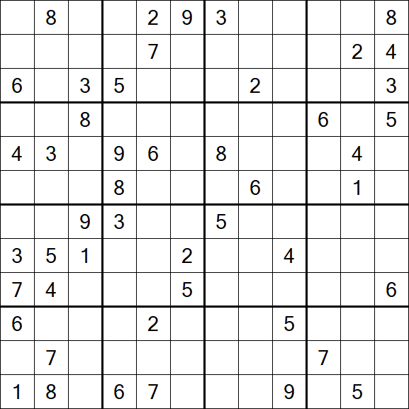 Butterfly Sudoku - Difficile