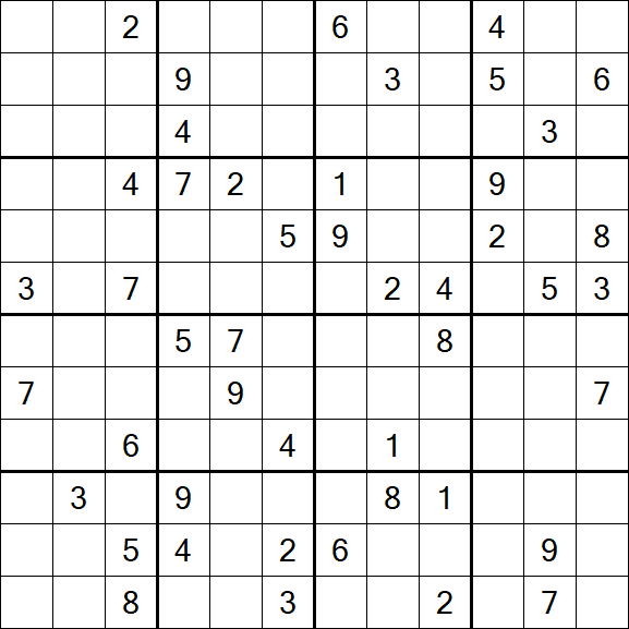Butterfly Sudoku - Difficile