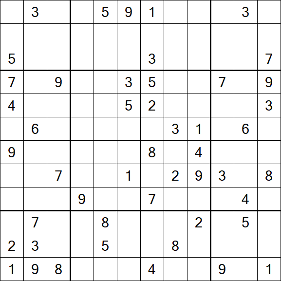 Butterfly Sudoku - Difficile