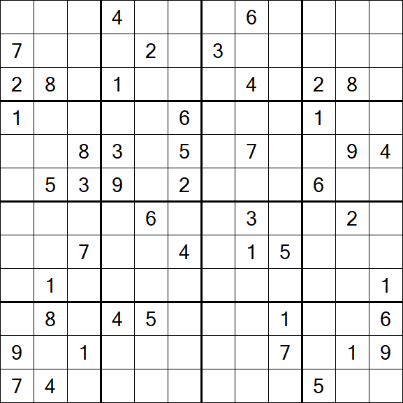 Butterfly Sudoku - Difficile