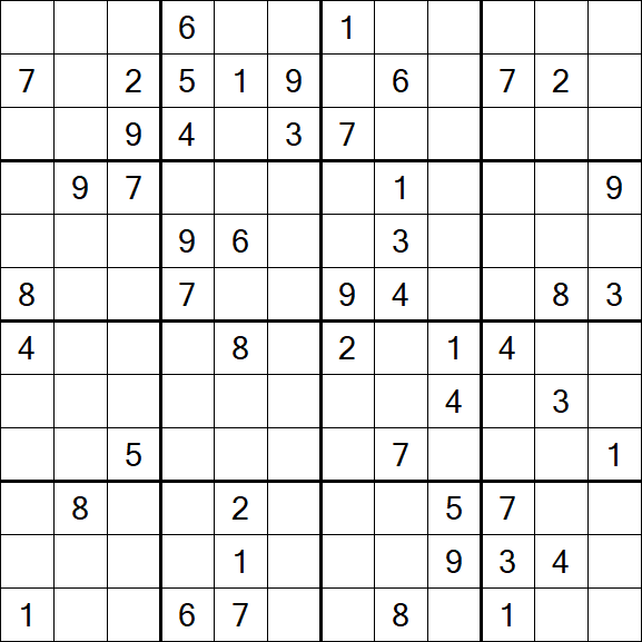 Butterfly Sudoku - Difficile