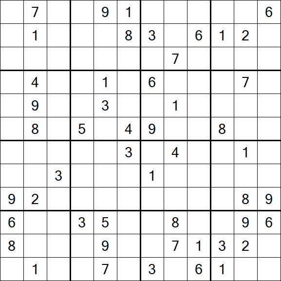 Butterfly Sudoku - Difficile