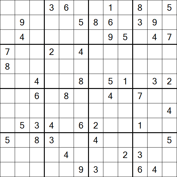 Butterfly Sudoku - Difficile