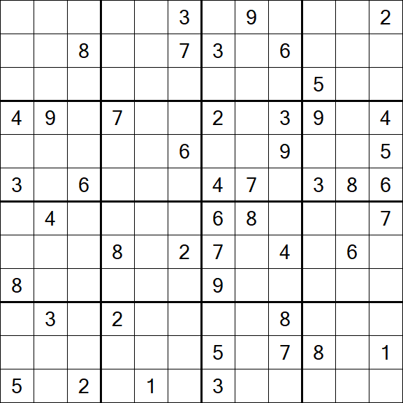Butterfly Sudoku - Difficile