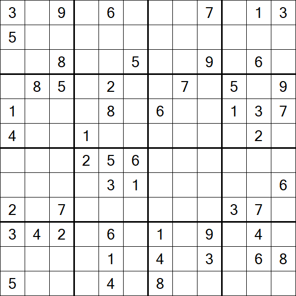 Butterfly Sudoku - Difficile