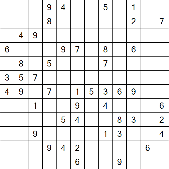 Butterfly Sudoku - Difficile
