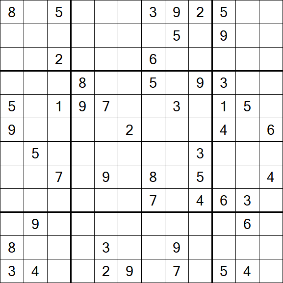 Butterfly Sudoku - Difficile