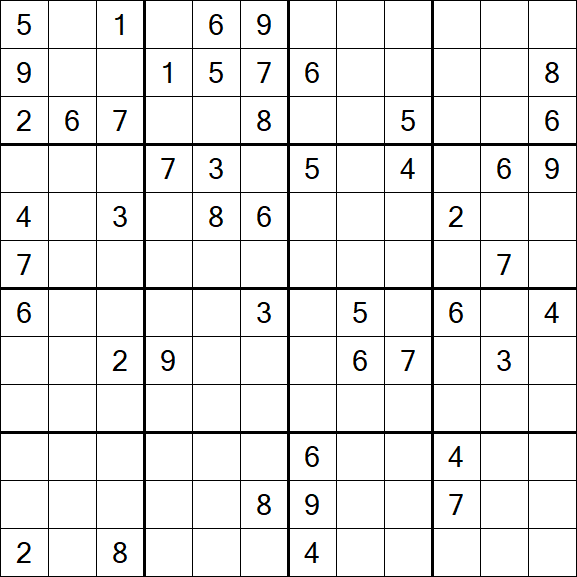 Butterfly Sudoku - Difficile