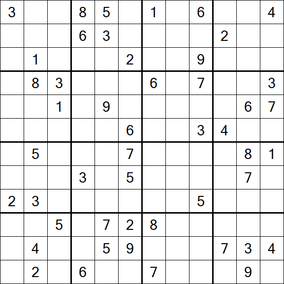 Butterfly Sudoku - Difficile