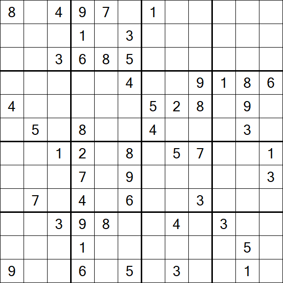 Butterfly Sudoku - Difficile