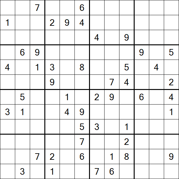 Butterfly Sudoku - Hard