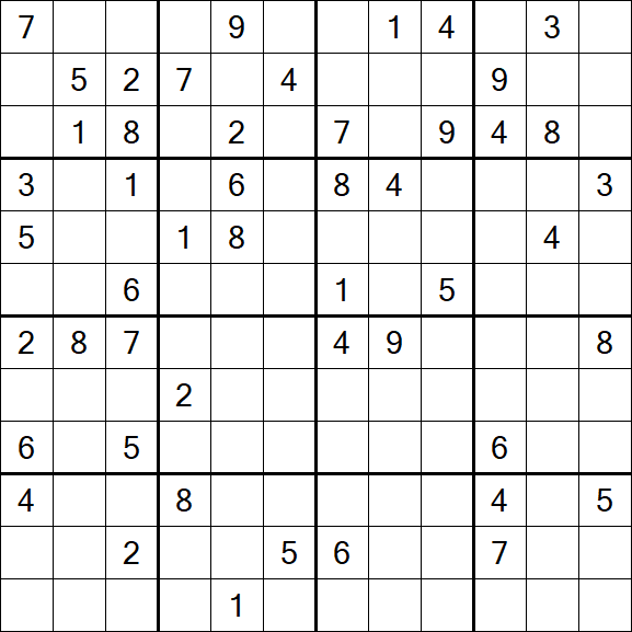 Butterfly Sudoku - Difficile