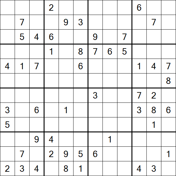 Butterfly Sudoku - Difficile