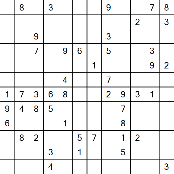Butterfly Sudoku - Difficile