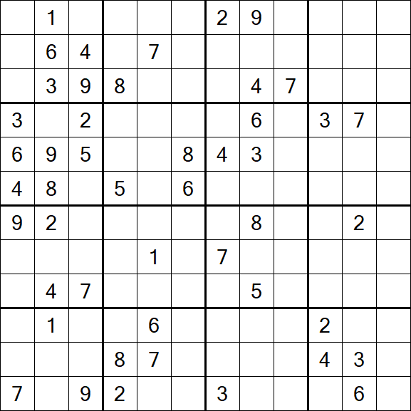 Butterfly Sudoku - Difficile
