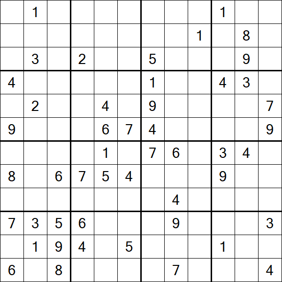 Butterfly Sudoku - Difficile