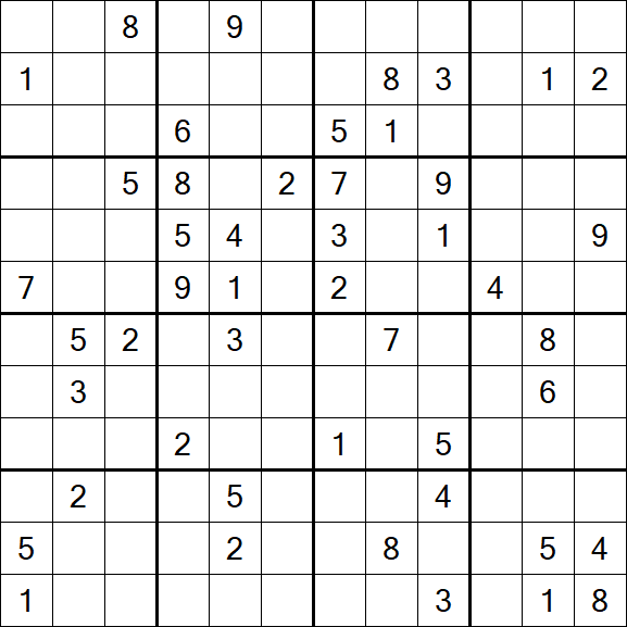 Butterfly Sudoku - Difficile