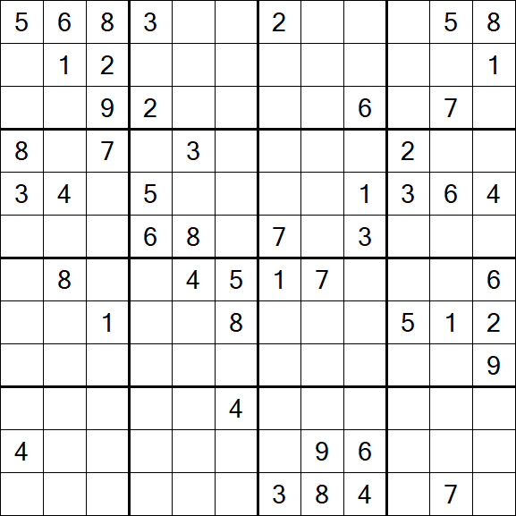 Butterfly Sudoku - Difficile