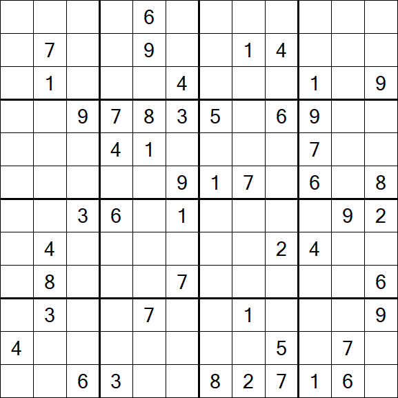 Butterfly Sudoku - Difficile