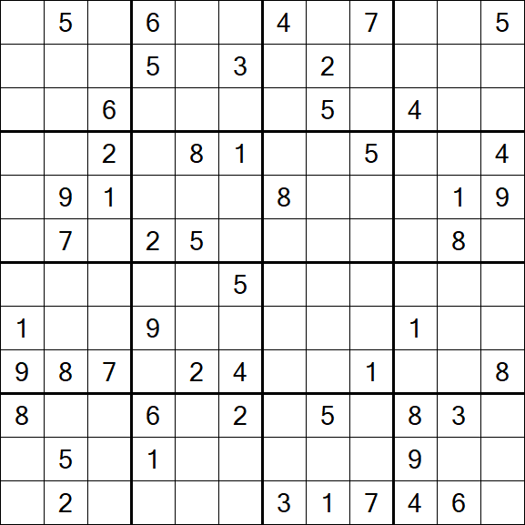 Butterfly Sudoku - Difficile