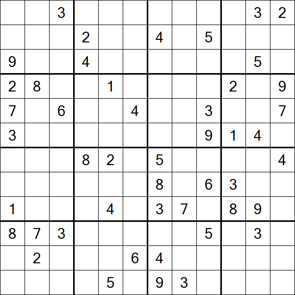 Butterfly Sudoku - Difficile