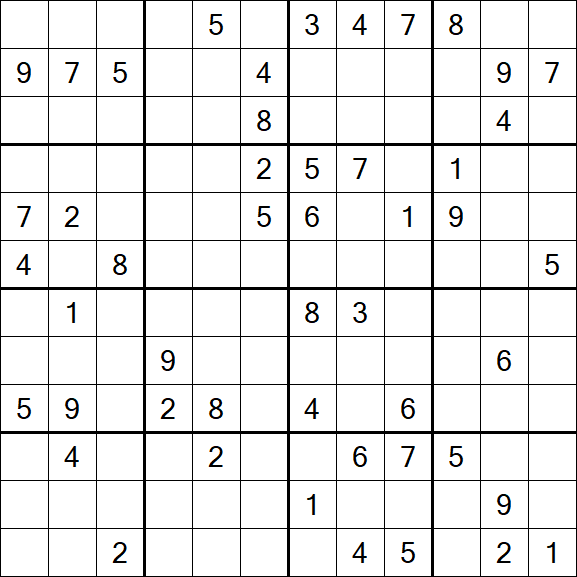 Butterfly Sudoku - Difficile
