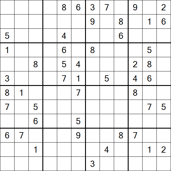 Butterfly Sudoku - Difficile