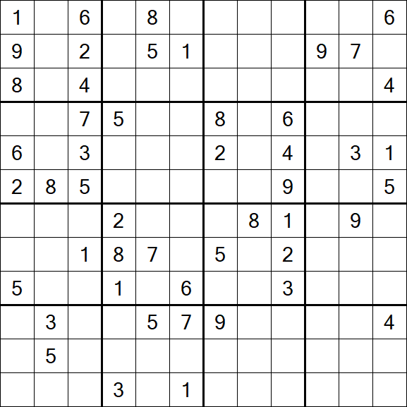 Butterfly Sudoku - Difficile