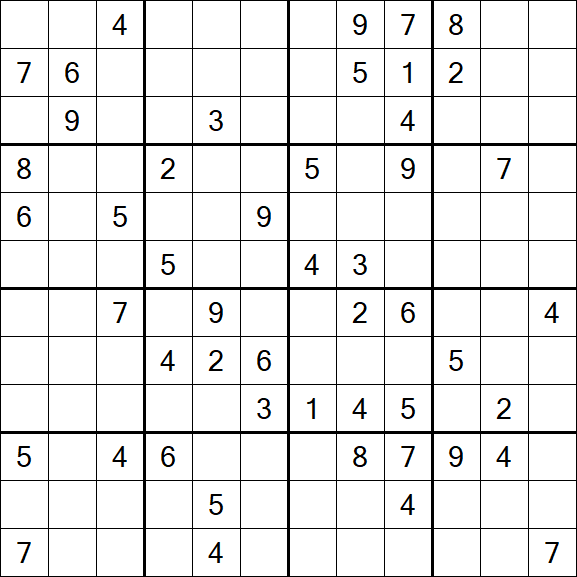 Butterfly Sudoku - Difficile