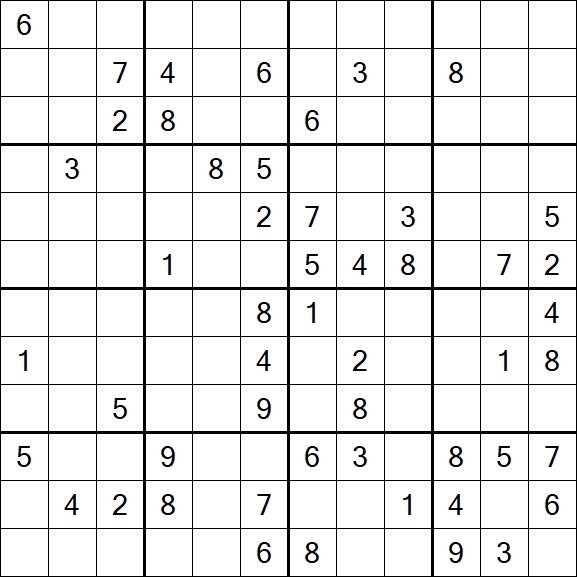 Butterfly Sudoku - Difficile