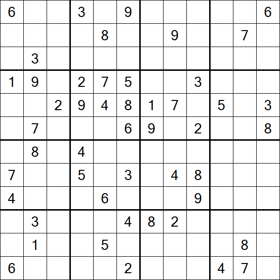 Butterfly Sudoku - Difficile
