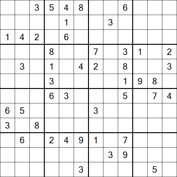 Butterfly Sudoku - Difficile