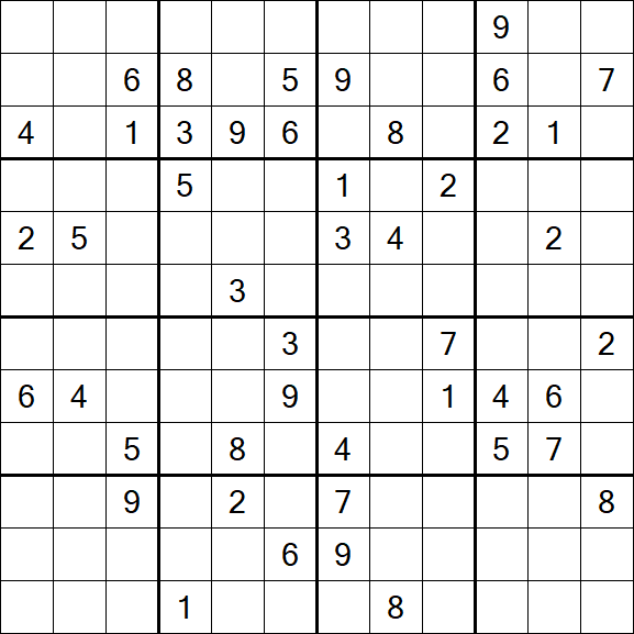 Butterfly Sudoku - Difficile