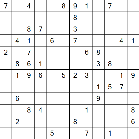 Butterfly Sudoku - Difícil