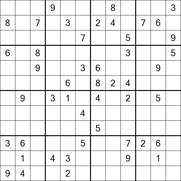 Butterfly Sudoku - Difícil