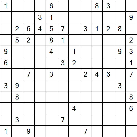 Butterfly Sudoku - Difícil