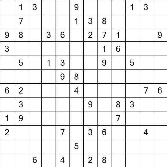 Butterfly Sudoku - Difficile