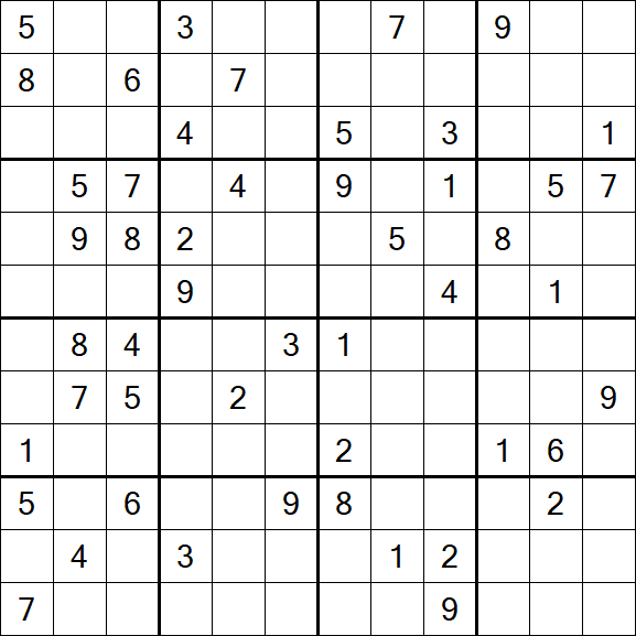 Butterfly Sudoku - Difficile