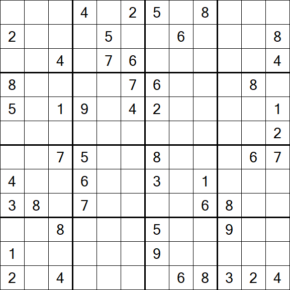 Butterfly Sudoku - Hard