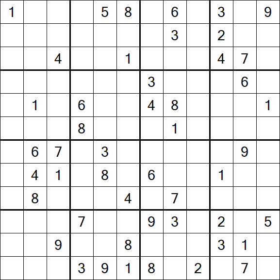 Butterfly Sudoku - Difficile