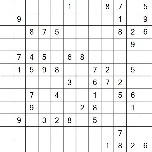 Butterfly Sudoku - Difficile