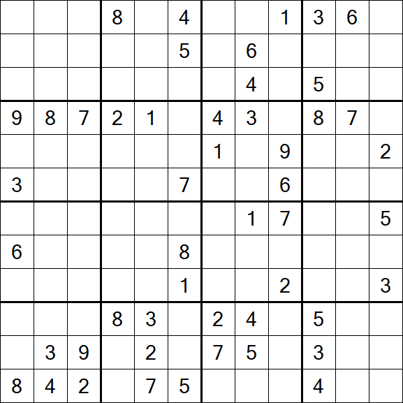 Butterfly Sudoku - Difficile