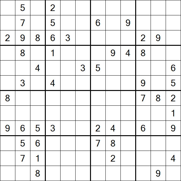 Butterfly Sudoku - Difficile