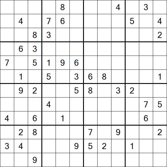 Butterfly Sudoku - Difficile
