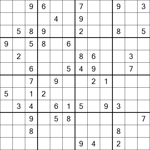Butterfly Sudoku - Difficile