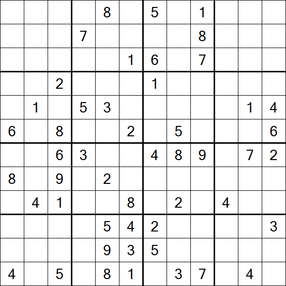 Butterfly Sudoku - Difficile