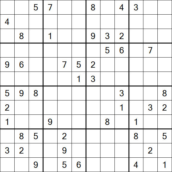 Butterfly Sudoku - Difficile