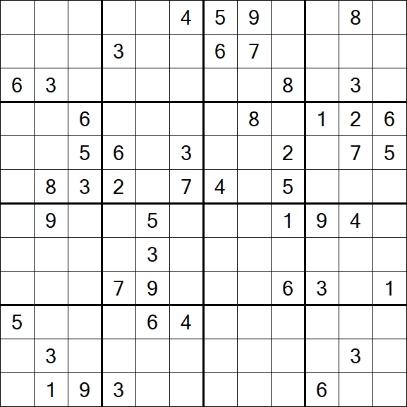 Butterfly Sudoku - Hard